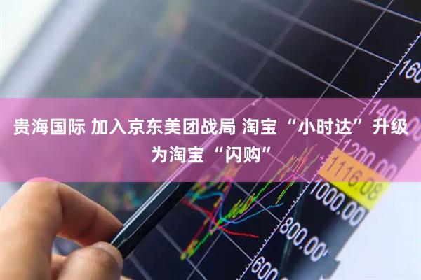 贵海国际 加入京东美团战局 淘宝 “小时达” 升级为淘宝 “闪购”